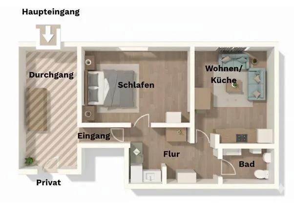 In Reelkirchen Mit 1 Schlafzimmer Appartement